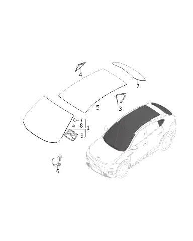 Клей для XPENG G6, XZ9FL004