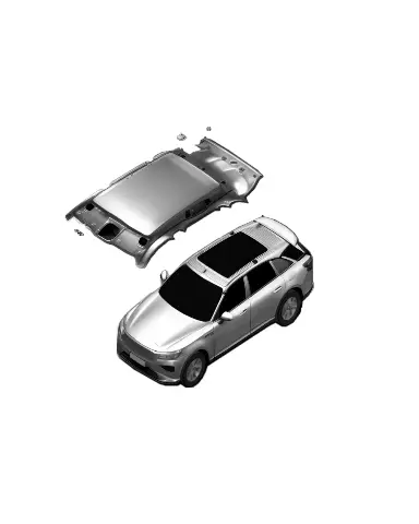 Клипса потолка для XPENG G9, 6225031EA1-00-02