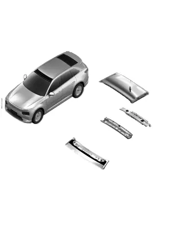 Наружная панель крыши для XPENG G9, 4130001EA1-ZZ-02