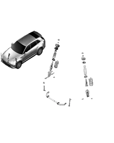 Болт с шестигранной головкой для XPENG G9, 902007556-00-00