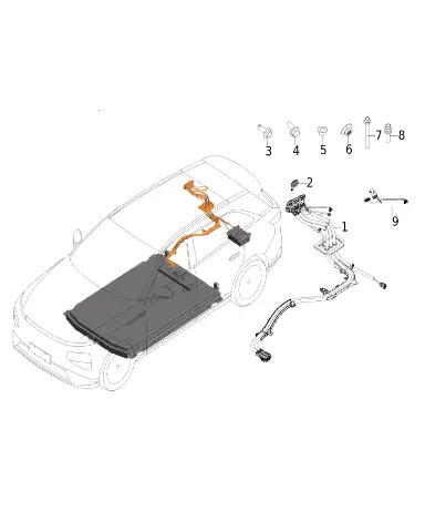 Жгут зарядки для XPENG G9, 8415006EA1-00-00