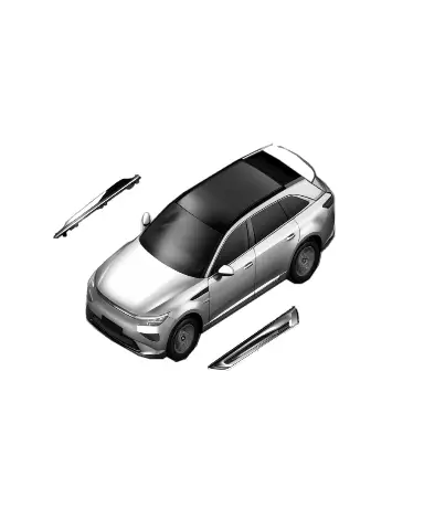Левая декоративная накладка камеры переднего крыла для XPENG G9, 7186100EA2-00-04