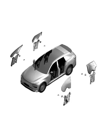 Стеклоподъемник задней правой двери для XPENG G9, 5710040EA1-00-04
