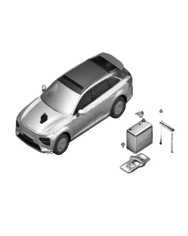 Крюк прижимной пластины аккумулятора для XPENG G9, 4040005EA1-00-01