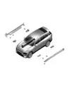 Задняя левая накладка порога для XPENG G9, 7125400EA1-00-00