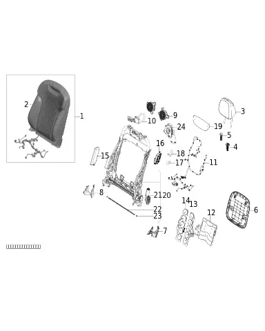 Жгут проводки пассажирского сиденья для XPENG G9, 6320H27EA6-00-01