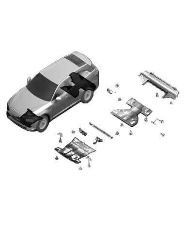 Болт с фланцем и шайбой М6×20 для XPENG G9, 901001136-00-00