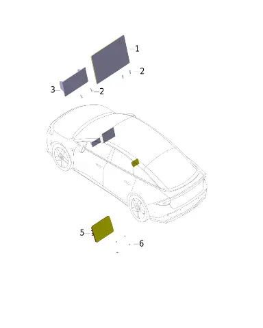 Задний развлекательный экран для XPENG P7+, 8610800FE1-00-00