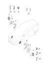 Левый передний тормозной суппорт для XPENG P7+, 3510111FC1-00-00