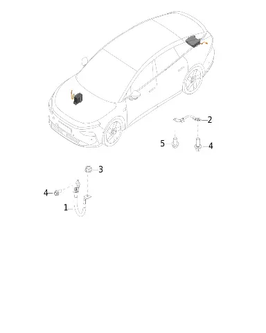 Массовый провод аккумулятора для XPENG P7+, 8335102FC1-00-01