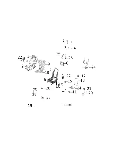 Кнопка регулировки высоты сиденья для XPENG P7+, 6310246FC2-V9-00