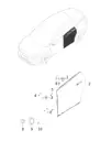 Левая задняя дверь под окрас для XPENG P7+, 5020200FC1-ZZ-01