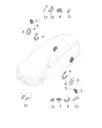 Декоративная накладка заднего тормозного суппорта для XPENG P7+, 3520114FC1-00-00