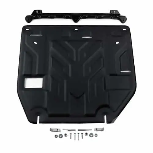 Защита картера + КПП + комплект крепежа, Rival, Сталь,Geely  Monjaro;2023-;2,0;4WD;АКПП