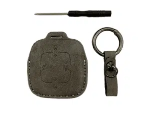 Чехол для смарт ключа Zeekr, серого цвета, нубук