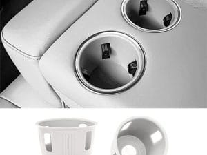 Силиконовые вставки в подстаканники второго ряда Lixiang L9, Белого цвета, комплект из 2 шт. до рест 2023