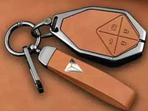 Противоударный, защитный чехол для смарт-ключа Changan Deepal S7, Оранжевого цвета