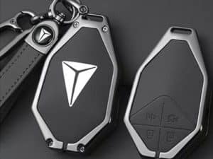 Противоударный, защитный чехол для смарт-ключа Changan Deepal S07, Черного цвета