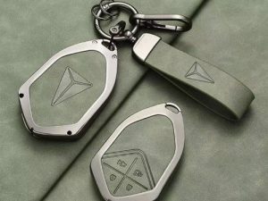 Противоударный, защитный чехол для смарт-ключа Changan Deepal S07, Зелёного цвета