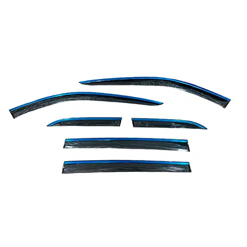 Ветровики, дефлекторы Lixiang L7, плотные прозрачные с хромом