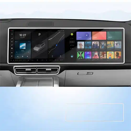 Силиконовая накладка на рамку переднего монитора Lixiang L9, Белого цвета, 2024