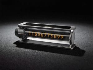 Автовизитка, авто табличка Zeekr, с подсветкой на солнечной батарее