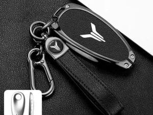 Противоударный, защитный чехол для смарт-ключа Voyah Free, Черного цвета, 2024 год