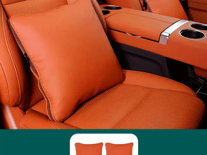 Подушка-одеяло Lixiang, оранжевого цвета, 2 шт, кожзам