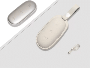 Чехол для смарт ключа Lixiang, белого цвета, кожа