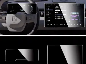 Матовое защитное стекло для дисплея и приборной панели Zeekr X, из 2 элементов