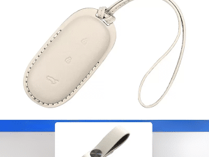 Чехол для смарт ключа Lixiang, из бежевого эко кожи