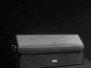 Кожзамовый складной органайзер, ящик в багажник с ручками Lixiang, черного цвета