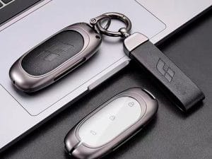 Противоударный, защитный чехол для смарт ключа Lixiang, черного цвета