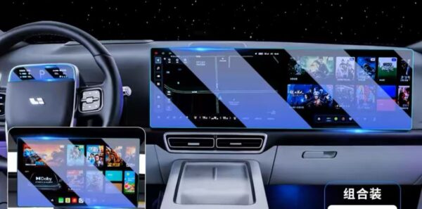 Защитное стекло для приборной панели и двух мониторов, Lixiang L9 из 3 элементов