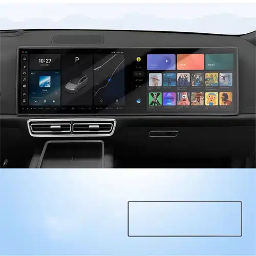 Силиконовая накладка на рамку переднего монитора Lixiang L7, L8, Черного цвета, 2024