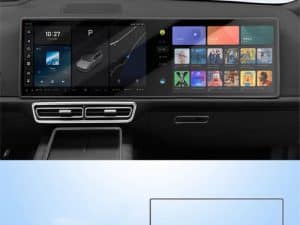 Силиконовая накладка на рамку переднего монитора Lixiang L9, Черного цвета, 2024