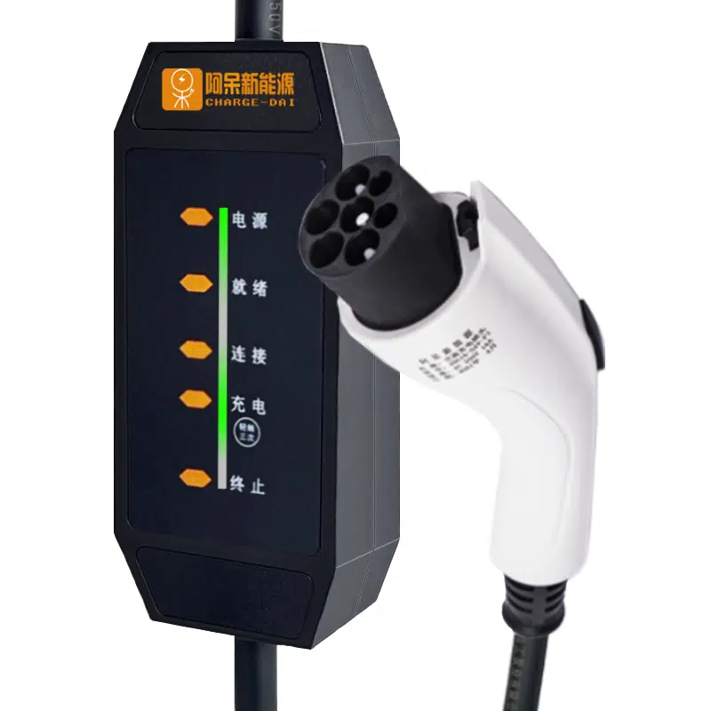 Портативная зарядка "Chargedai" для электромобилей, мощностью 3,5 кВт, 5 метров