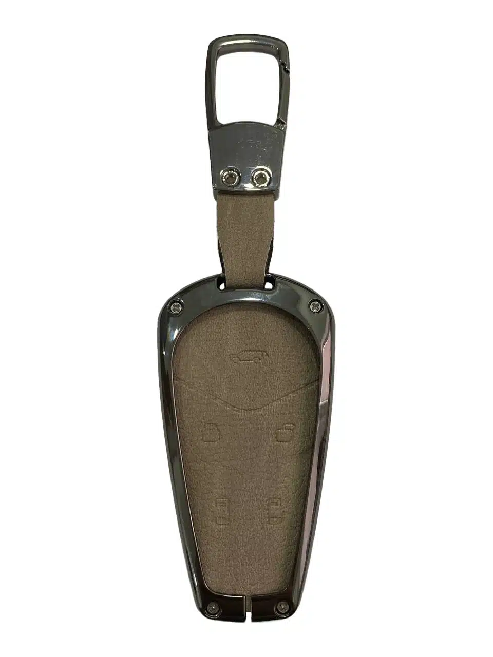 Противоударный, защитный чехол для смарт ключа Voyah Free, бежевого цвета