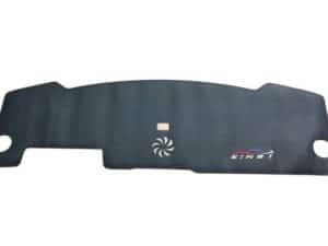 Накидка, накладка на переднюю панель, "торпедо" Honda e:NS1, из эко кожи, черного цвета