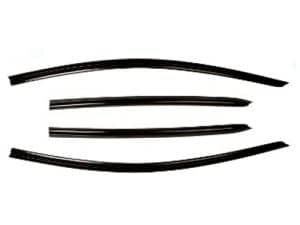 Ветровики, дефлекторы BYD Yuan plus, черные без хрома