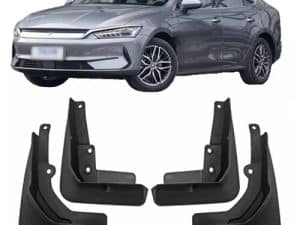 Брызговики BYD Qin Plus, черного цвета