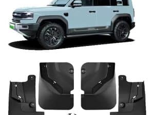 Брызговики BYD Leopard 5, черного цвета, для не выдвижных порогов