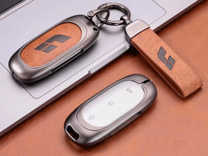 Противоударный, защитный чехол для смарт ключа Lixiang, коричневого цвета