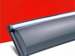 Ветровики, дефлекторы Chevrolet Monza, прозрачные с хромом