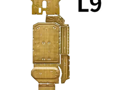 Защита днища, картера, поддона Lixiang L9, сплав алюминий из 7 частей