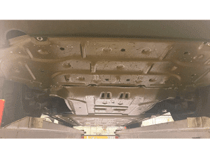 Защита днища, картера, поддона из алюминиевого-магневого сплав, толщиной 2.5 мм. BYD Song Plus, EV из 3 частей