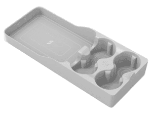 Оригинальный силиконовый органайзер в холодильник Lixiang Max, Ultra, Серого цвета