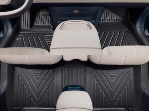 Однослойные полики, коврики в салон и защитой порогов Zeekr X, TPE, 5 местная комплектация