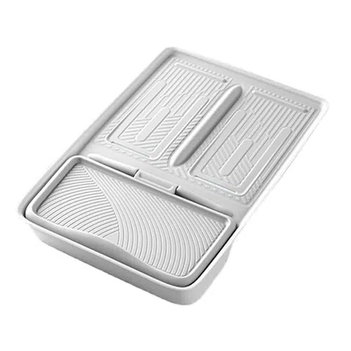 Силиконовая вставка на центральную консоль для беспроводной зарядки Lixiang L6, L7, L8, L9, Белого цвета, рестайлинг