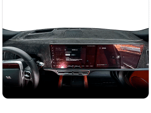 Накидка, накладка на переднюю панель, "торпедо" Lixiang L7, с белой строчкой